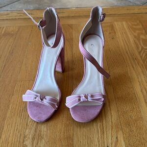 Suede heels
